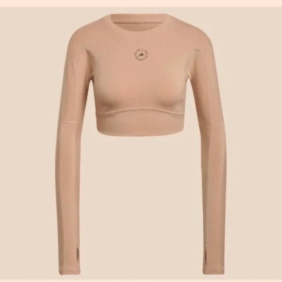 Adidas Stella McCartney TrueStrength Long Sleeve Crop Top - Picture 4 of 8